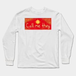Call me they (Summer) Long Sleeve T-Shirt
